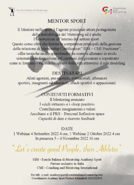 Academy Sport SIM_Mentore nello sport