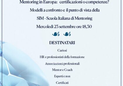 Mentoring in Europa: certificazioni o competenze?